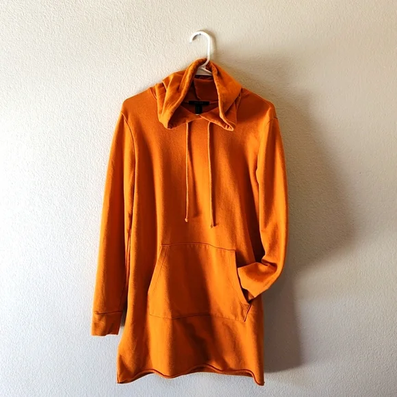 open lace back dress Cute Orange Fruit Pattern Print Pullover Hoodie Dress